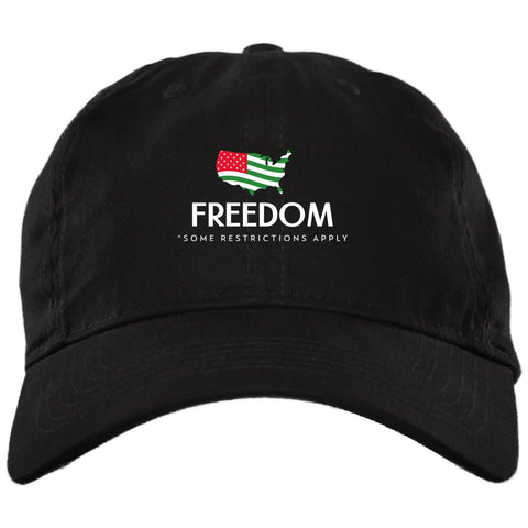 Freedom (Fine Print) Brushed Twill Dad Cap - Expressions Of Blackness