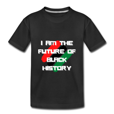 Future of Black History Kid’s T-Shirt - black